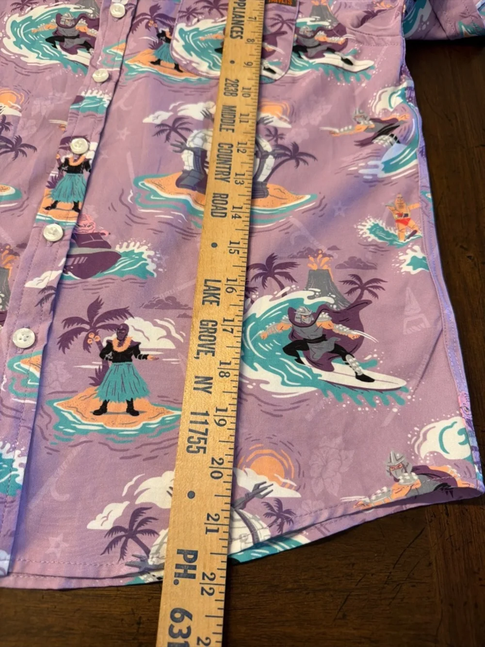 RSVLTS Shredder Shreds TMNT Lavender Shirt Size Medium KUNUFLEX Turtles